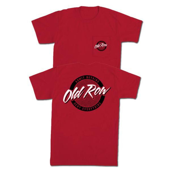 Old Row Tailgate Pocket Tee V2 (Red with Black)
