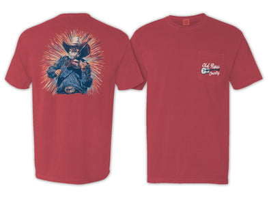 Old Row The Charlie Pocket Tee Red